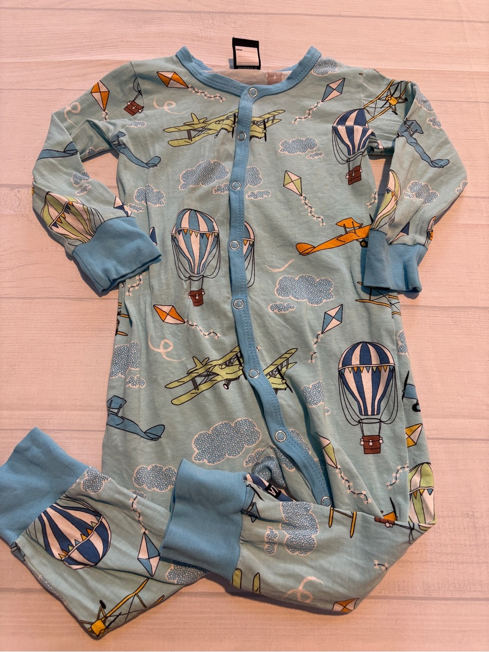 Villervalla Airplane & Hot Air Balloon Kids Pajama Set